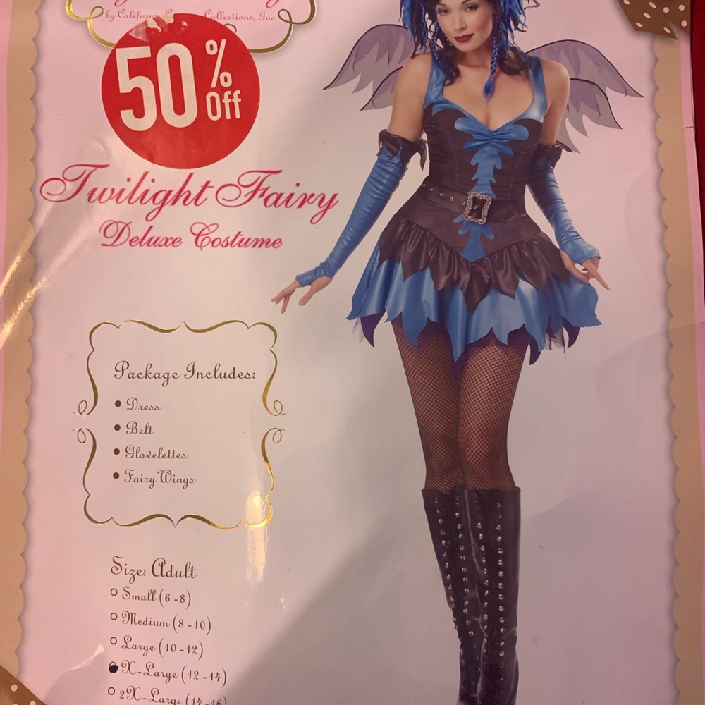 Twilight Fairy Deluxe Costume - Blue and Black